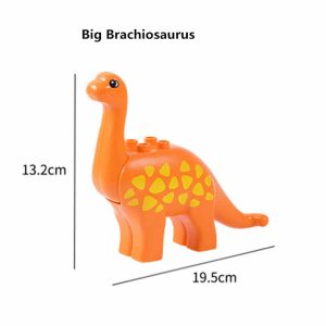 Dinosaur Orange Mom and Baby